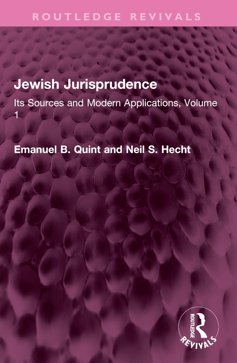 Jewish Jurisprudence/Product Detail/Religion & Beliefs