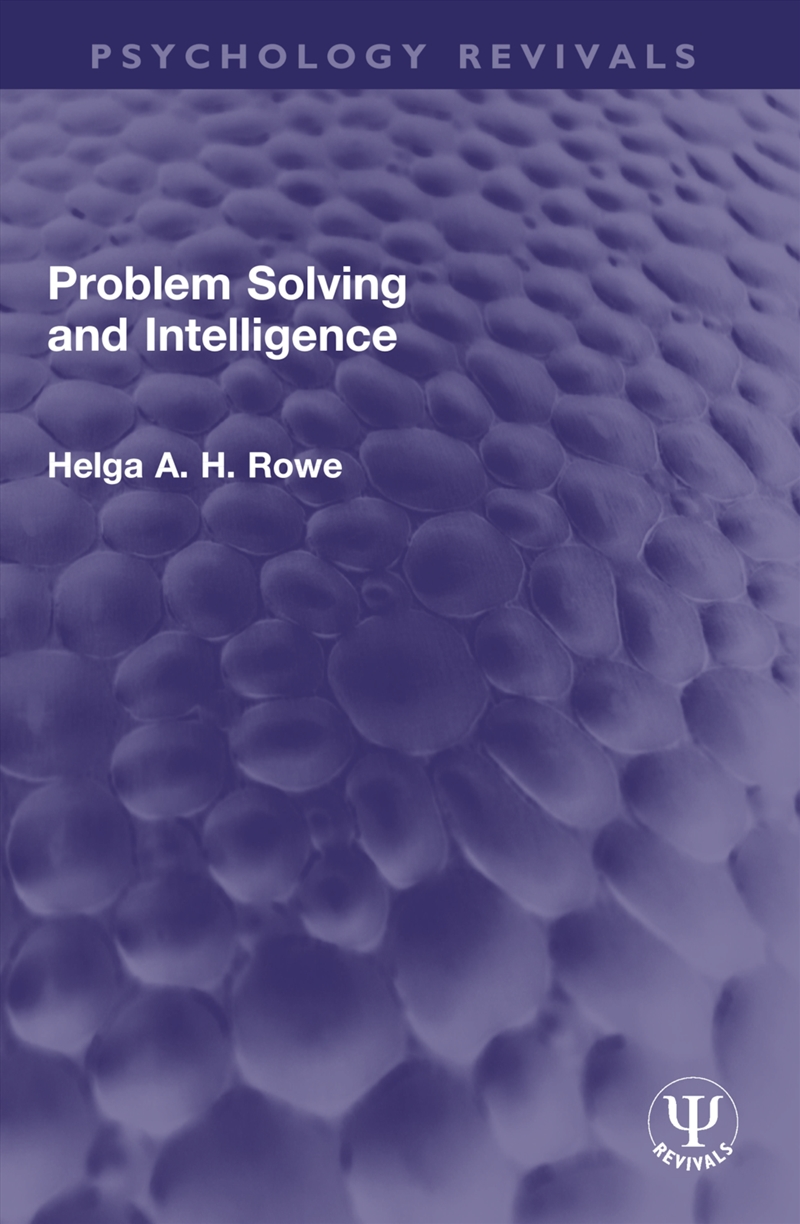 Problem Solving and Intelligence/Product Detail/Psychology