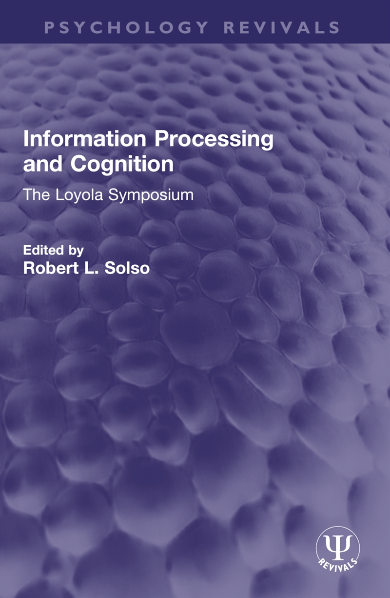 Information Processing and Cognition/Product Detail/Psychology