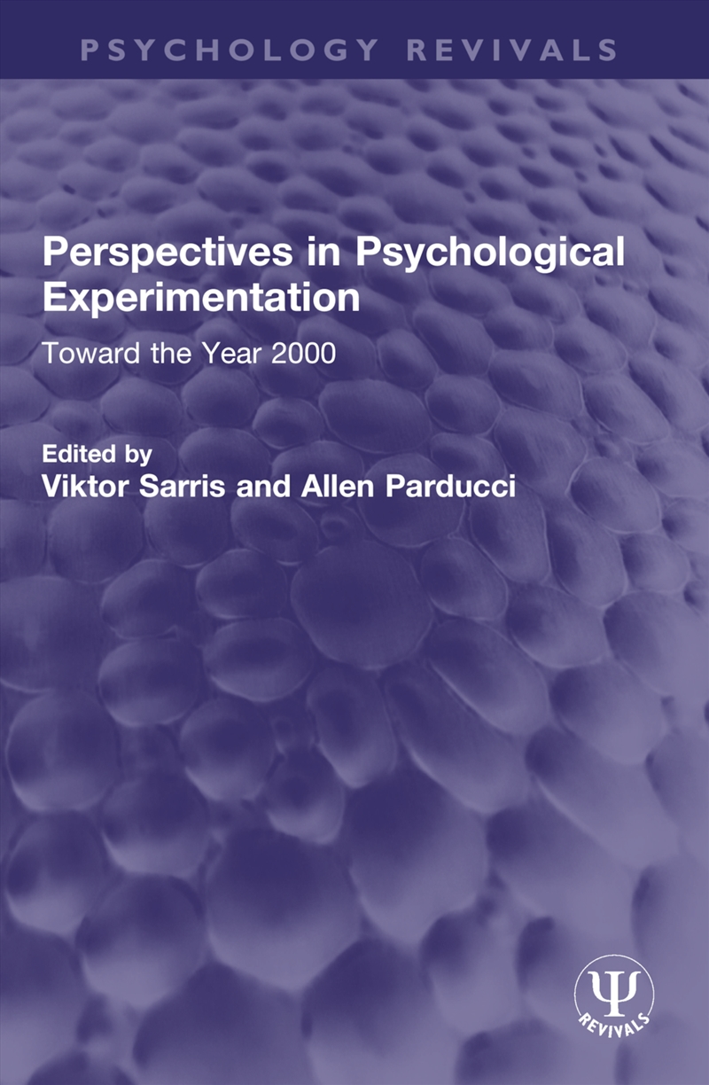 Perspectives in Psychological Experimentation/Product Detail/Psychology