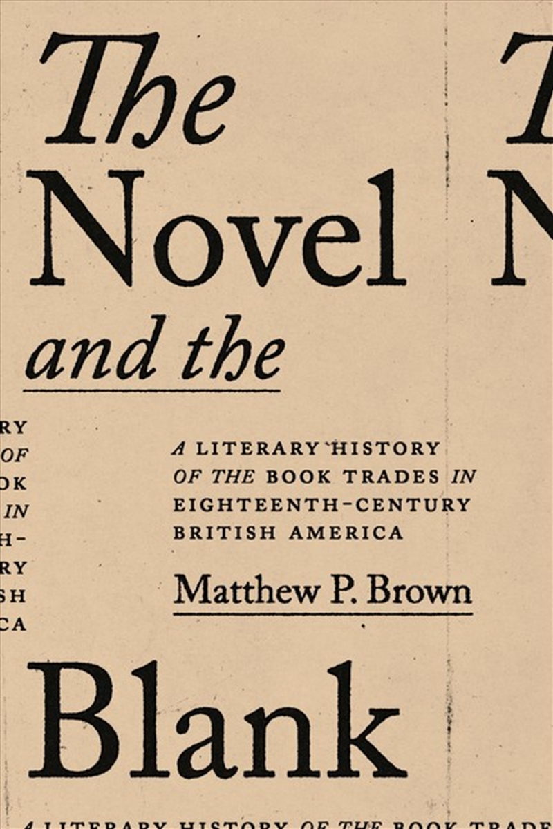 The Novel and the Blank/Product Detail/History