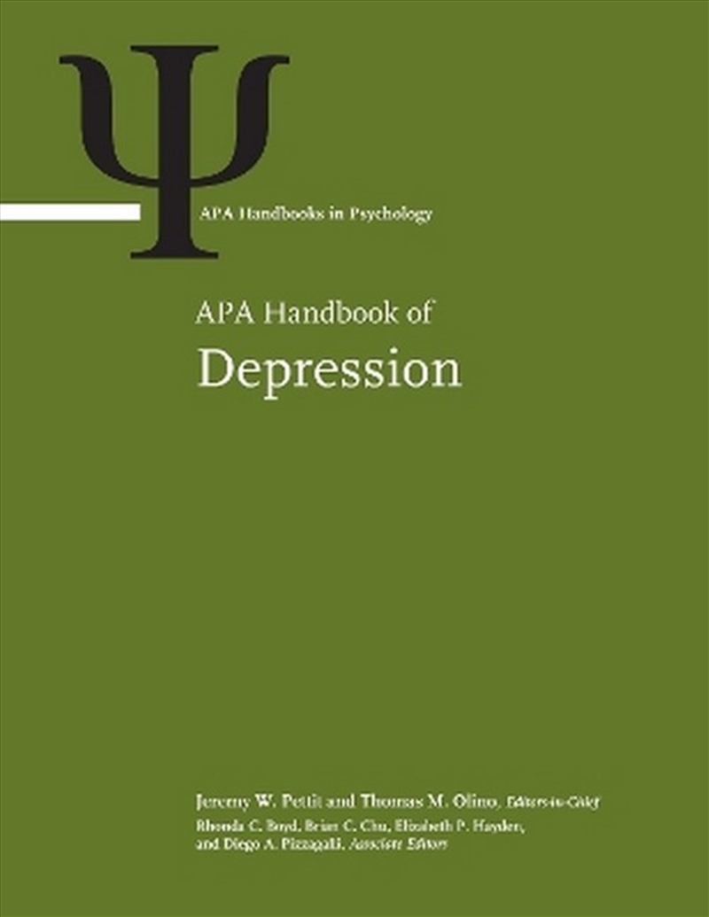 APA Handbook of Depression/Product Detail/Reference & Encylopaedias