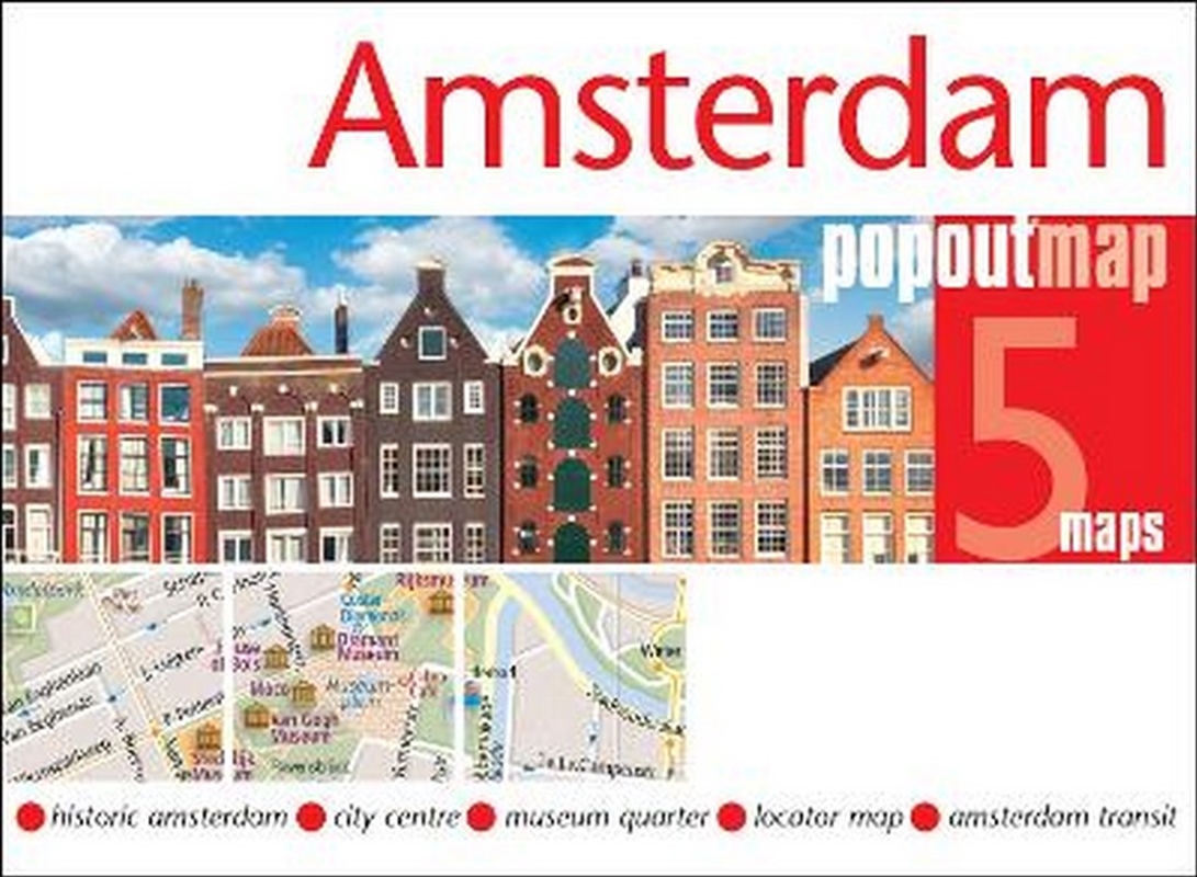 Amsterdam PopOut Map - pocket size, pop up map of Amsterdam city centre/Product Detail/Travel & Holidays