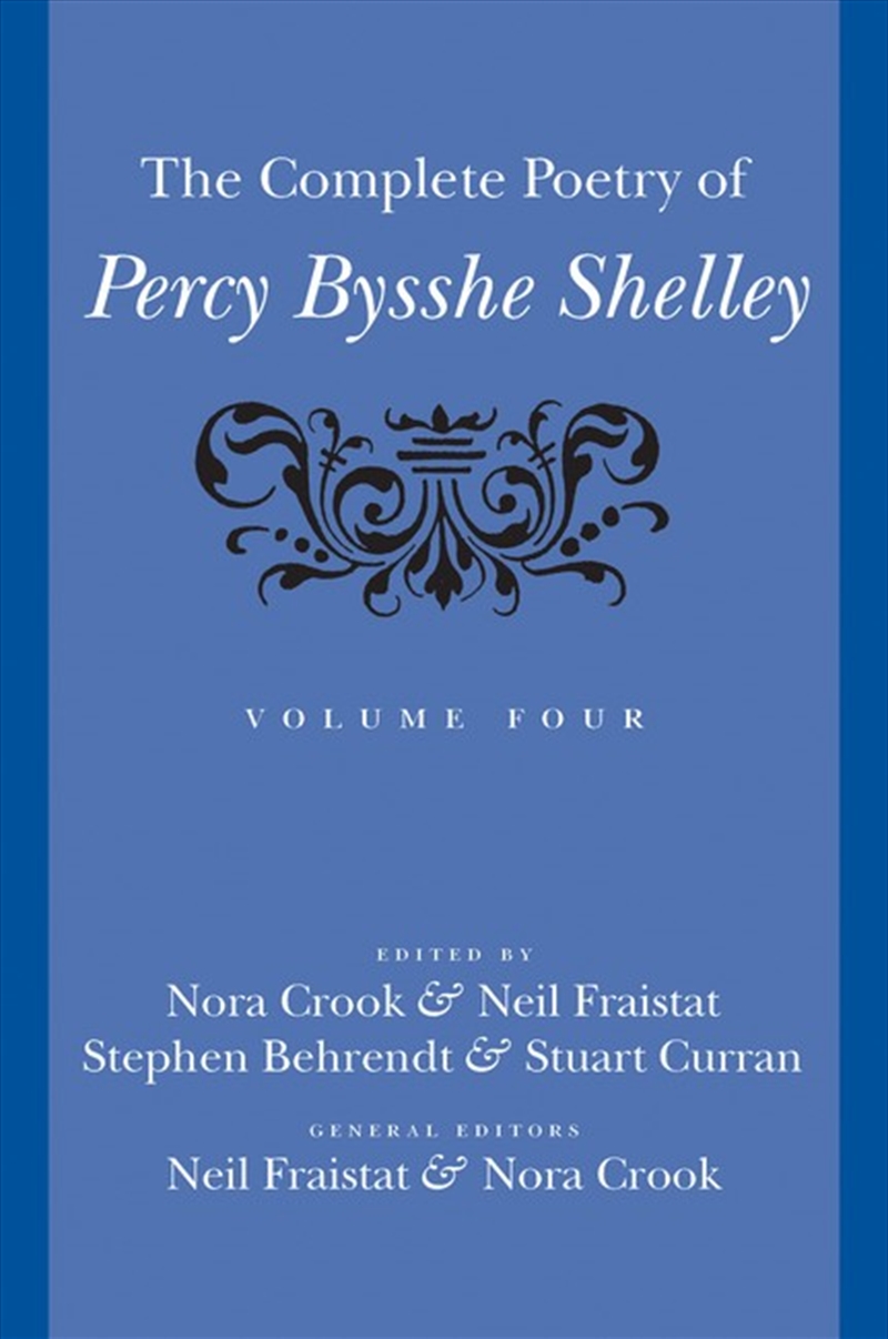 The Complete Poetry of Percy Bysshe Shelley/Product Detail/Literature & Poetry