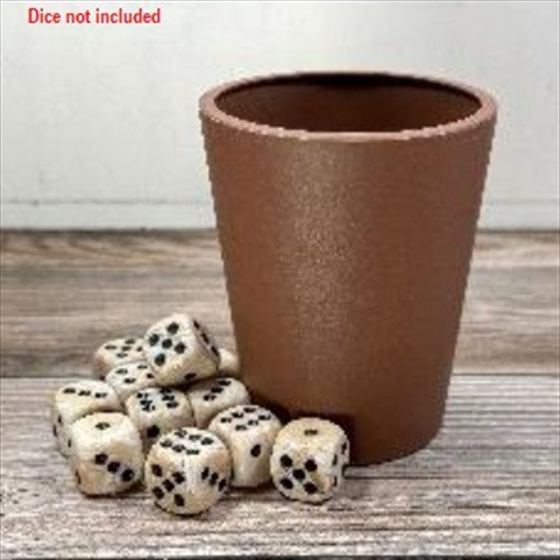 Chessex Dice Cup - Brown/Product Detail/Games