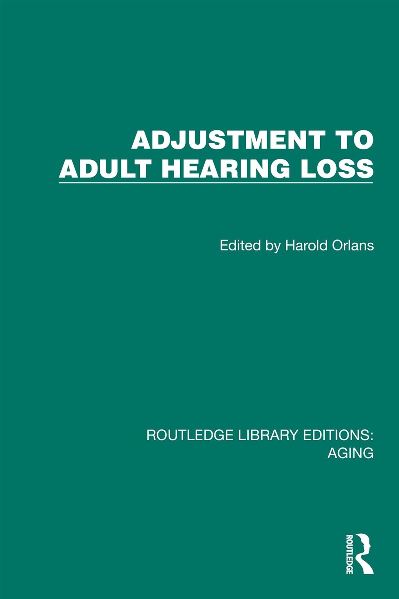 Adjustment to Adult Hearing Loss/Product Detail/Healthcare