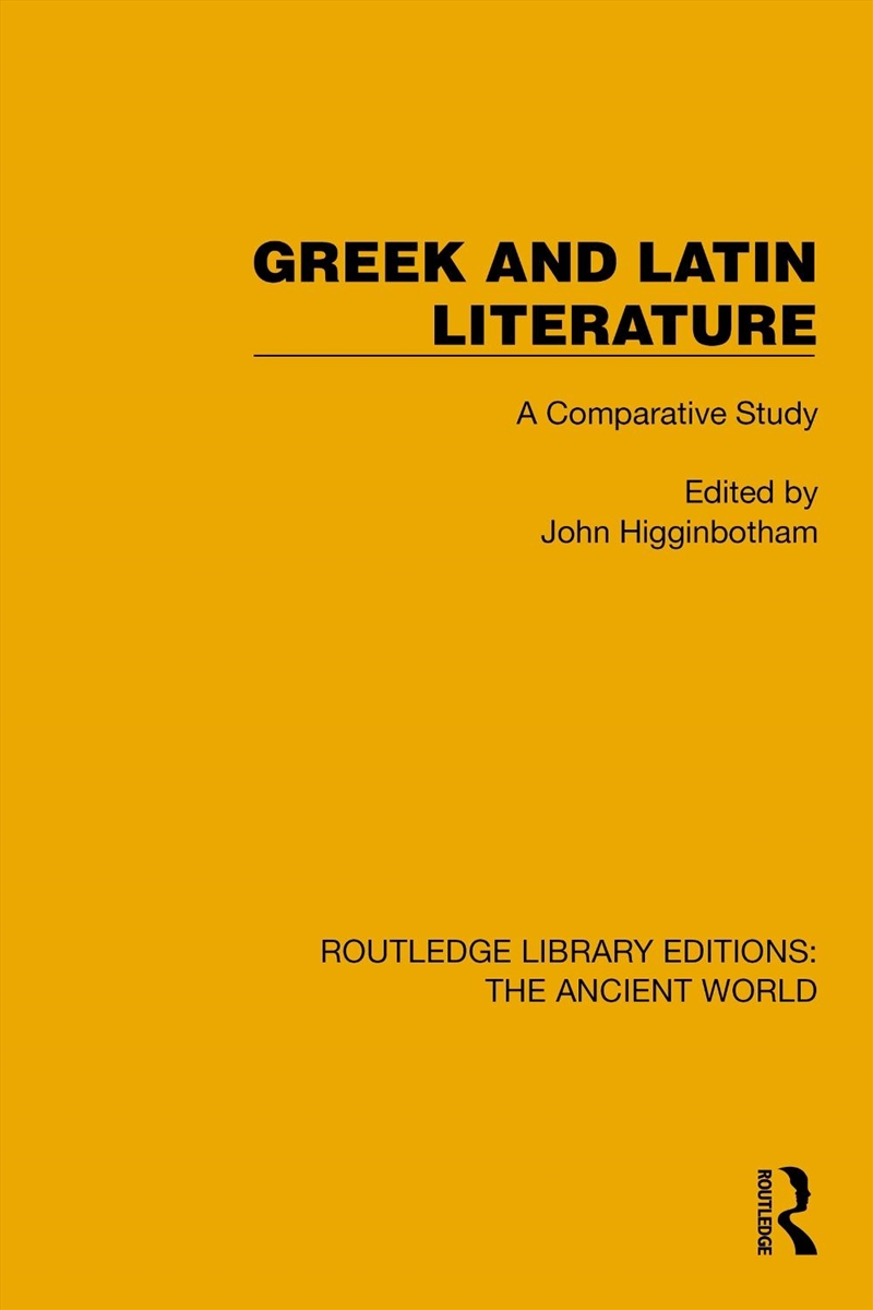 Greek and Latin Literature/Product Detail/History