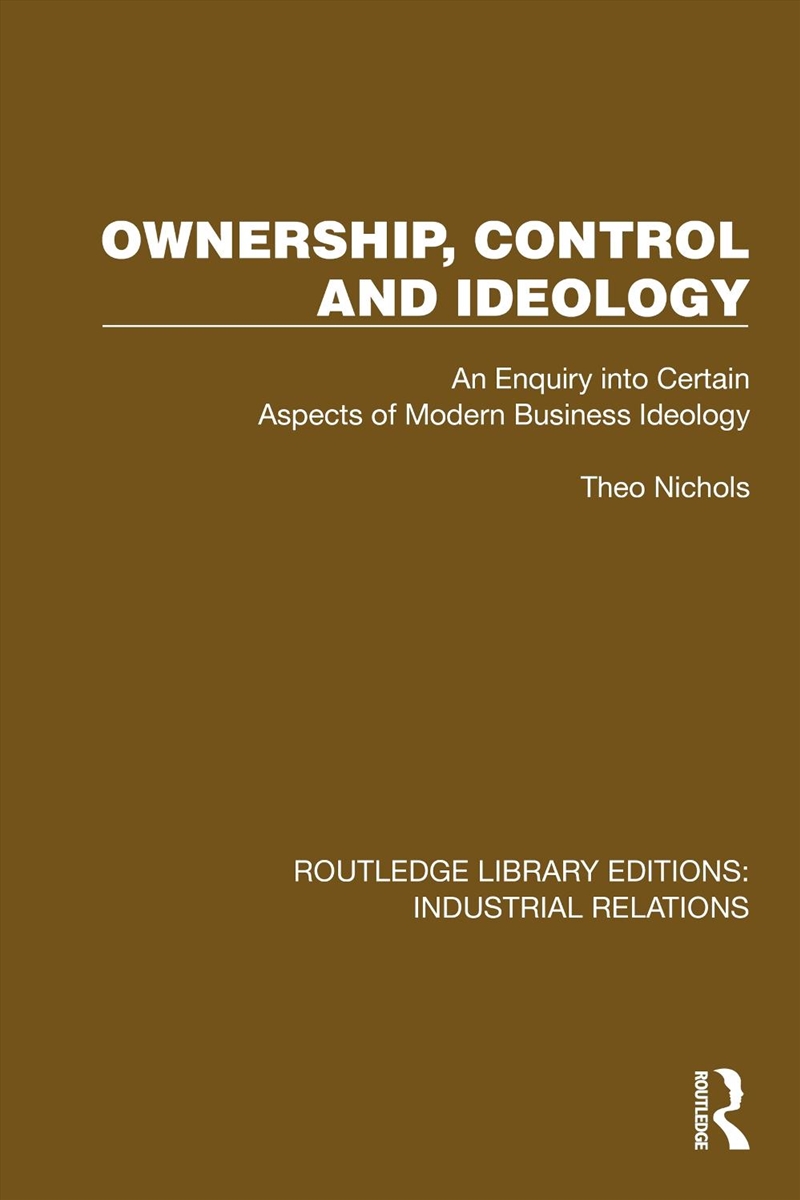 Ownership, Control and Ideology/Product Detail/Business Leadership & Management