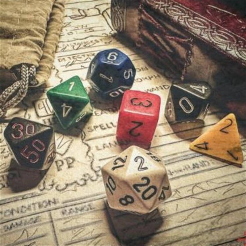 Chessex Polyhedral 7-Die Set Opaque Beginner Player Nostalgia/Product Detail/Dice Games
