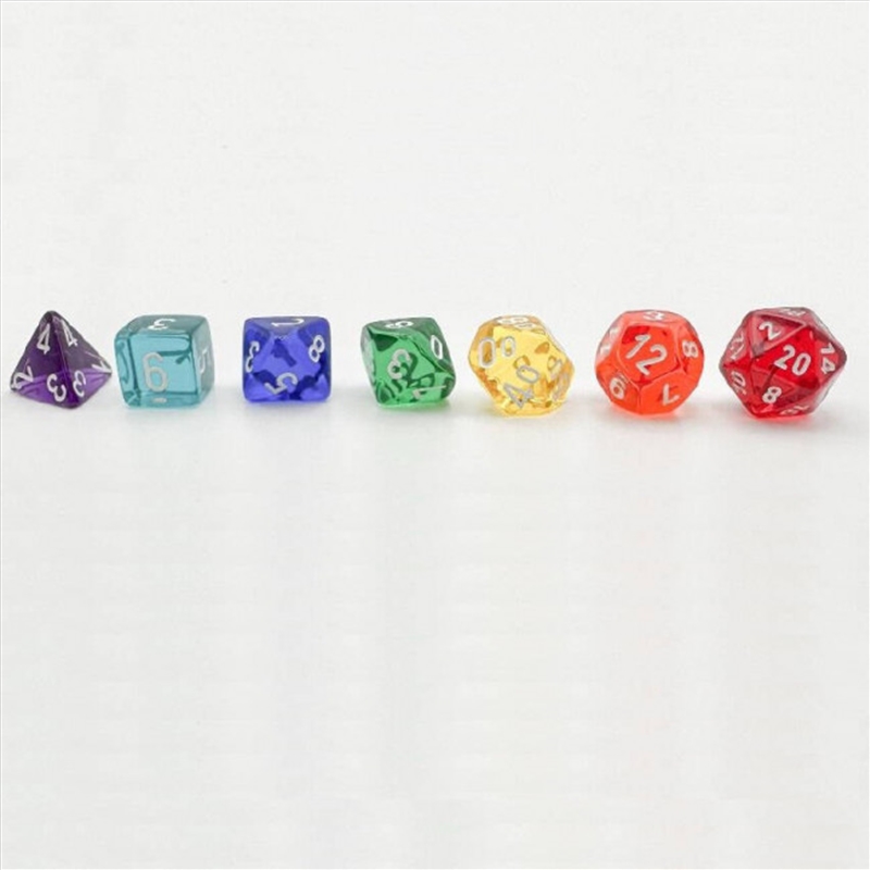 Chessex Polyhedral 7-Die Set Translucent Beginner Player Prism/Product Detail/Dice Games