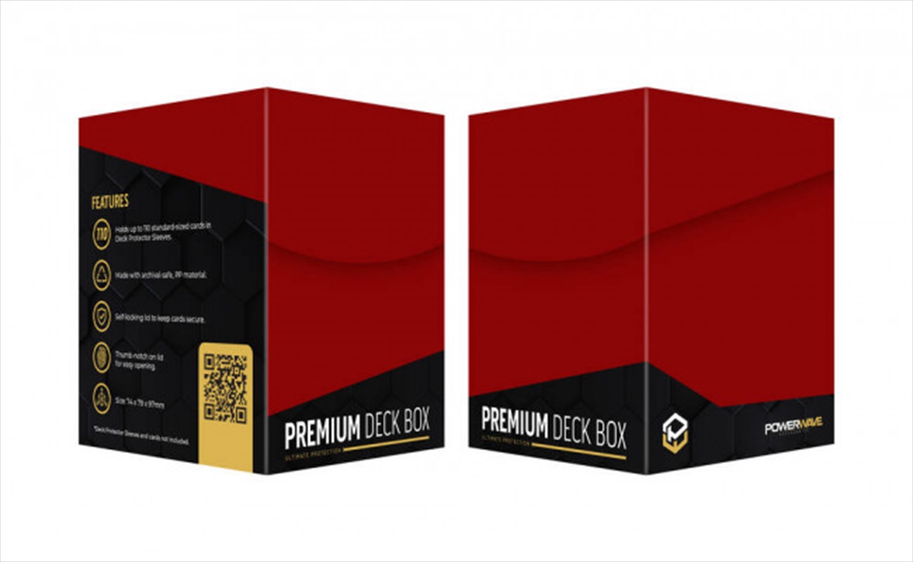 Powerwave Deck Box - Red/Product Detail/Card Games