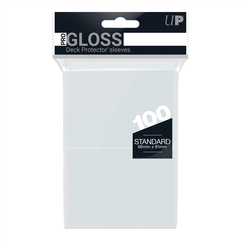 Ultra Pro 100ct Pro-Gloss Standard Deck Protector Sleeves Clear/Product Detail/Card Games