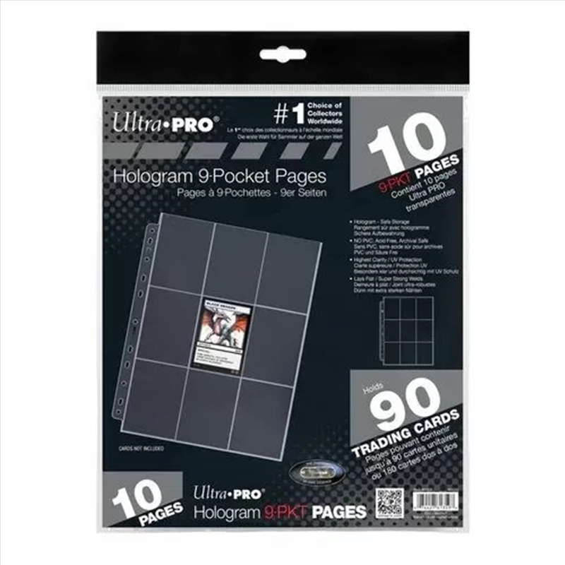 Ultra Pro 10ct 9-Pocket Platinum Page for Standard Size Cards/Product Detail/Card Games