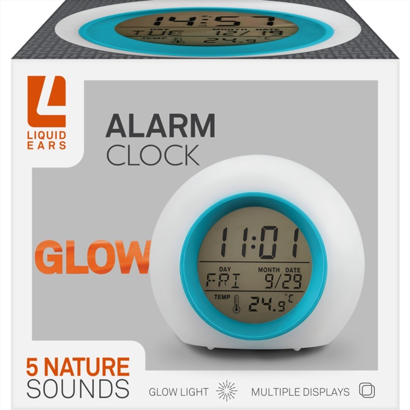 Liquid Ears Glow Up Alarm Clock Temp/Product Detail/Clocks