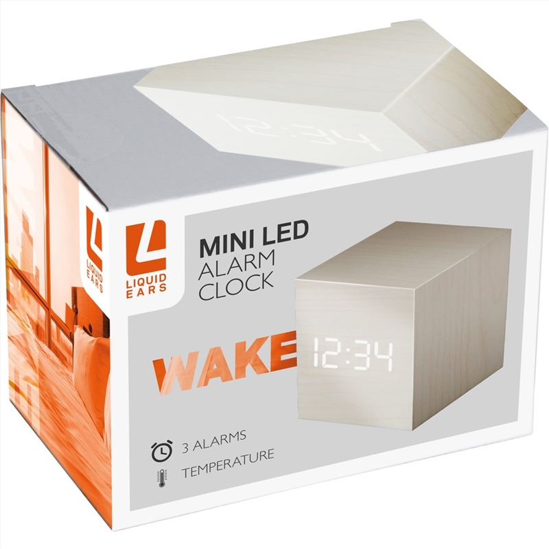 Liquid Ears Mini LED Alarm Clock - White/Product Detail/Clocks