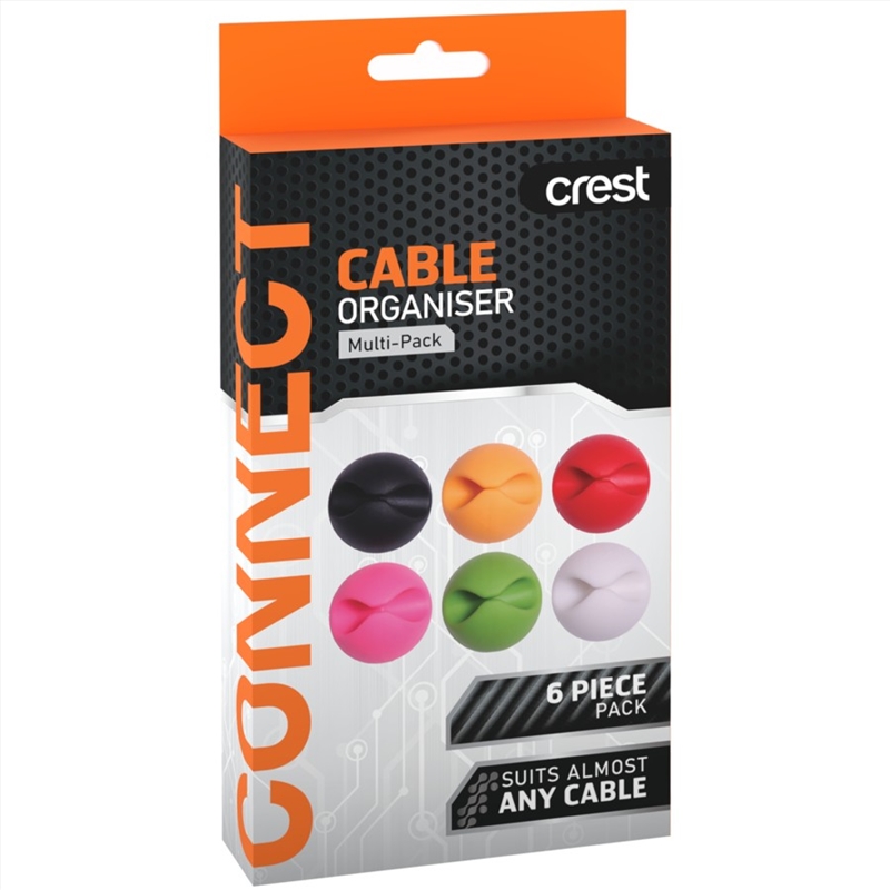 CREST Cable Organiser Cord Grippers - 6 Pack/Product Detail/Accessories