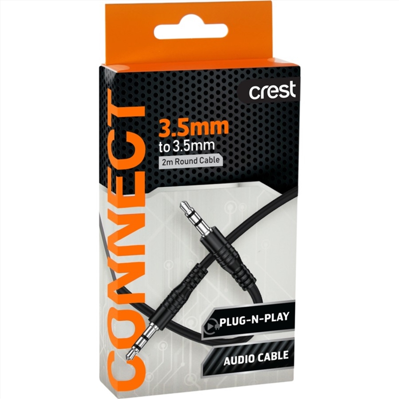 Crest 3.5mm Male to 3.5mm Male Cable 2m/Product Detail/Consoles & Accessories