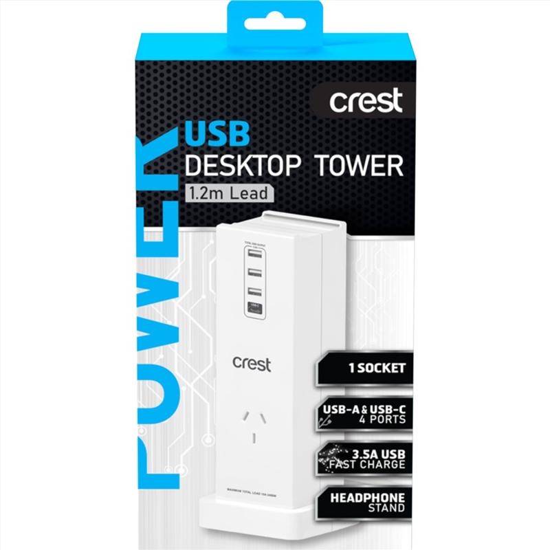 Crest USB Charging Station Headphone Stand/Product Detail/Electronics
