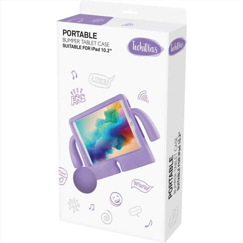 Techxtras Bumper Tablet Case with Handles iPad 10.2" - Laven/Product Detail/Accessories