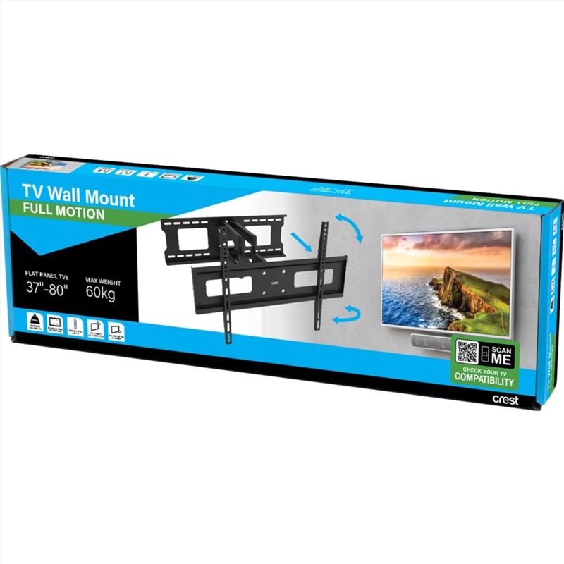 Crest Full Motion TV Wall Mount Medium to x Large 37in to 80/Product Detail/Accessories