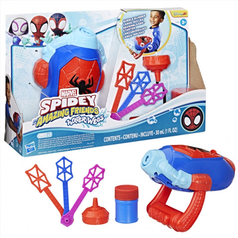 Marvel Spidey and His Amazing Friends Water-Webs Bubble Slinger/Product Detail/Toys