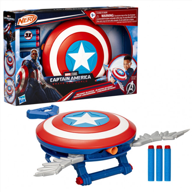 Marvel Studios Captain America Brave New World NERF Skyshot Blaster/Product Detail/Toys