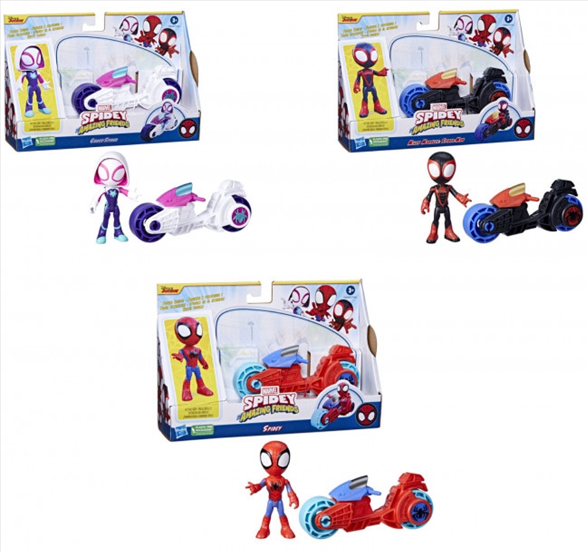 Spidey and His Amazing Friends: Motorcycle Assortment 1 (SENT AT RANDOM)/Product Detail/Toys