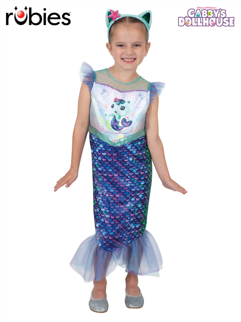 Gabby's Dollhouse - Mercat Mermaid Costume- Size 3-5/Product Detail/Costumes