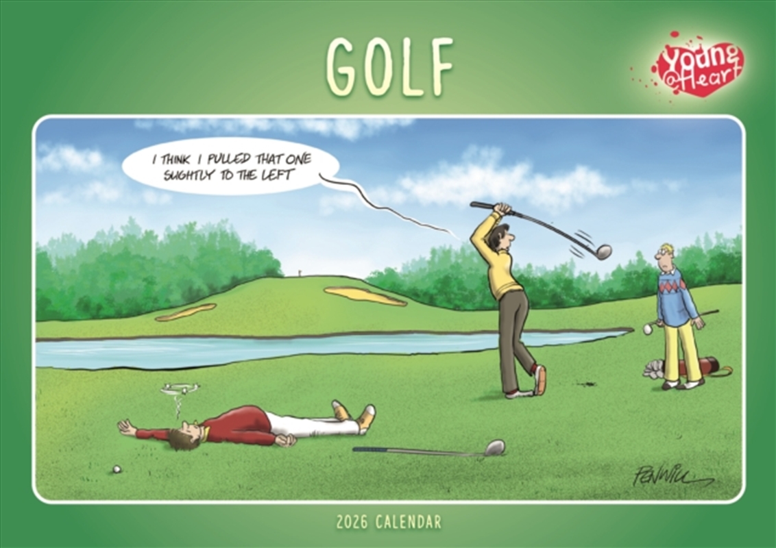 Golf Young At Heart A4 Calendar 2026/Product Detail/Calendars & Diaries