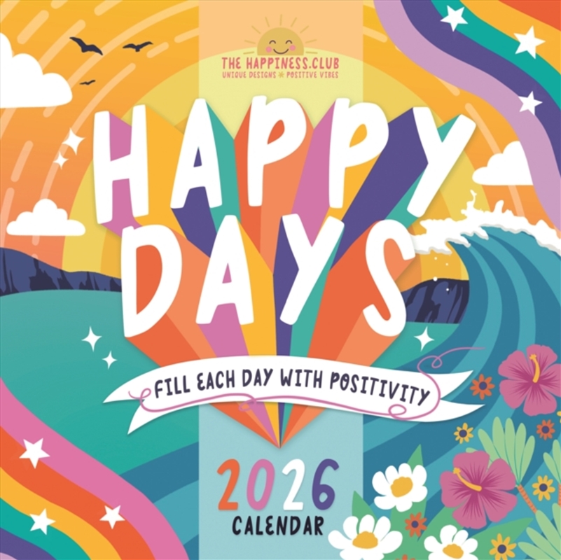 Happiness Club Square Wall Calendar 2026/Product Detail/Calendars & Diaries