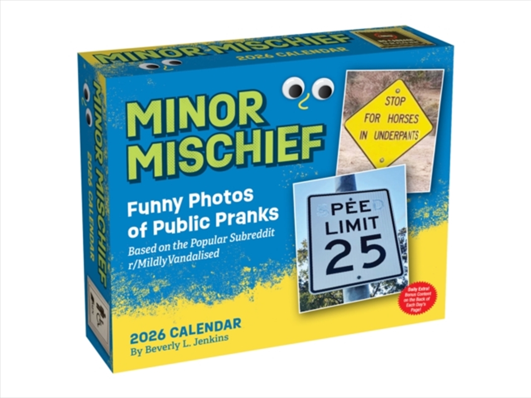 Minor Mischief 2026 Day-To-Day Calendar : Funny Photos Of Public Pranks Based On The Popular Subredd/Product Detail/Calendars & Diaries
