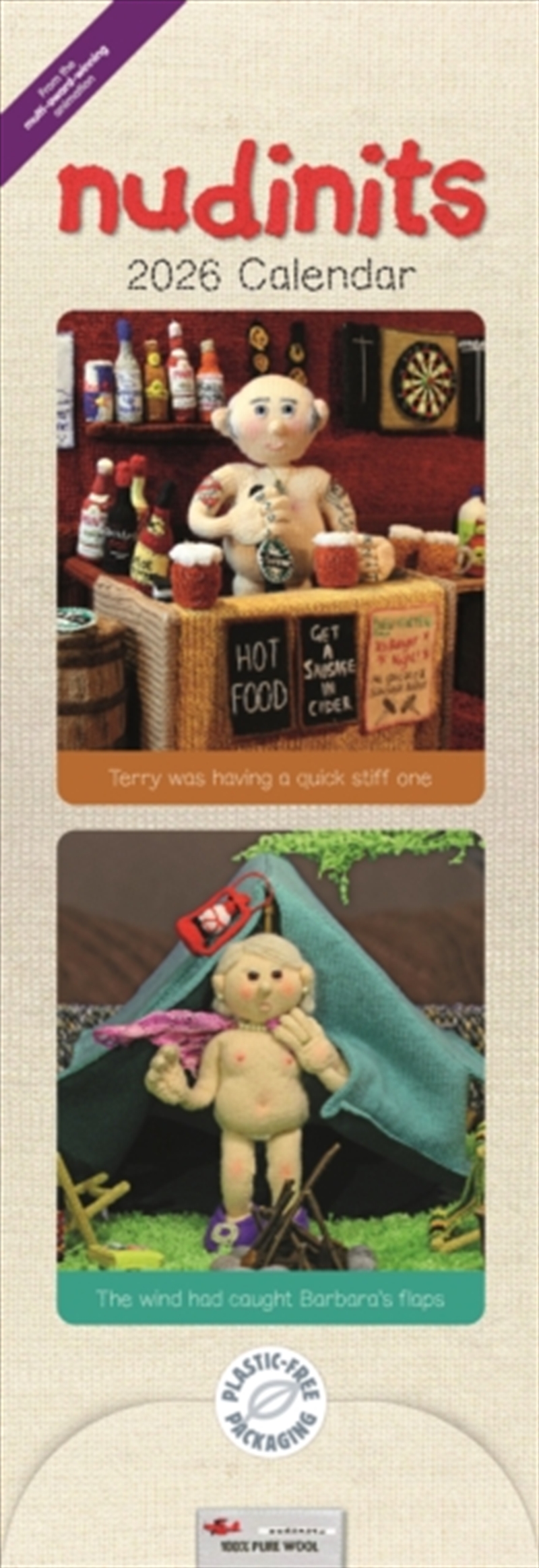 Nudinits Slim Calendar 2026/Product Detail/Calendars & Diaries