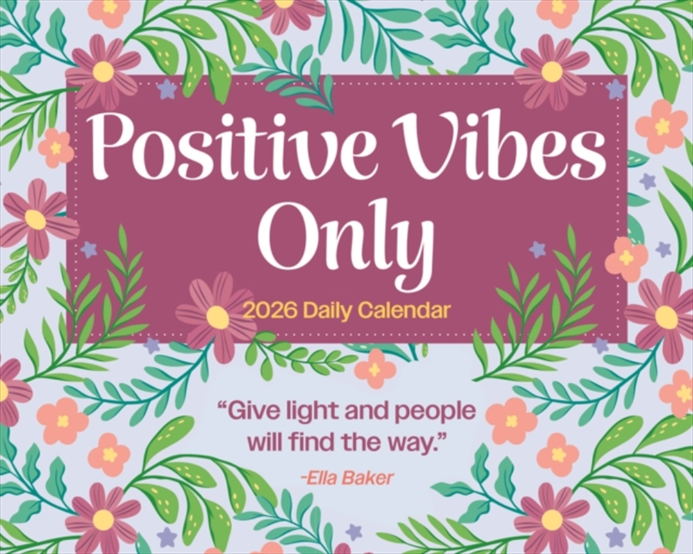 Positivity Vibes Only Box Calendar 2026/Product Detail/Calendars & Diaries
