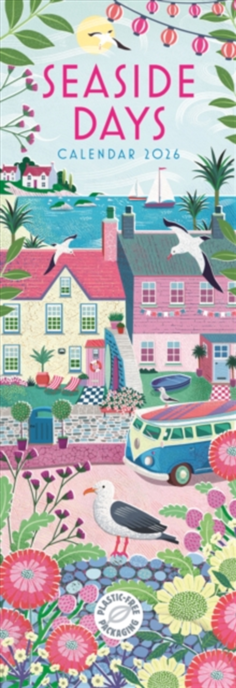 Seaside Days Slim Calendar 2026/Product Detail/Calendars & Diaries