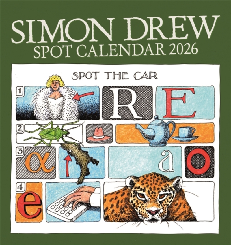 Simon Drew Easel Desk Calendar 2026/Product Detail/Calendars & Diaries