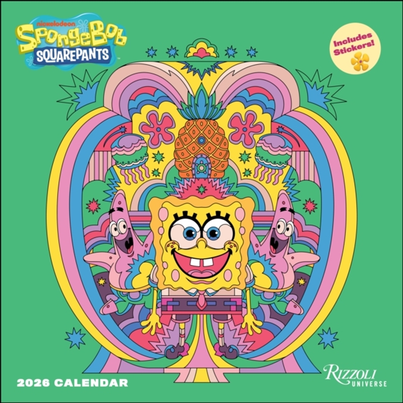 Spongebob Squarepants 2026 Wall Calendar (Includes Stickers)/Product Detail/Calendars & Diaries