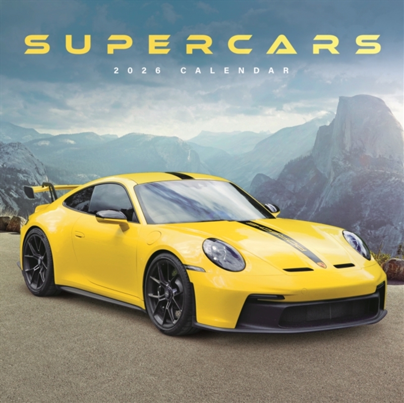 Supercars Square Wall Calendar 2026/Product Detail/Calendars & Diaries