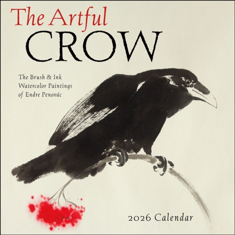 The Artful Crow 2026 Wall Calendar : Brush & Ink Watercolor Paintings/Product Detail/Calendars & Diaries