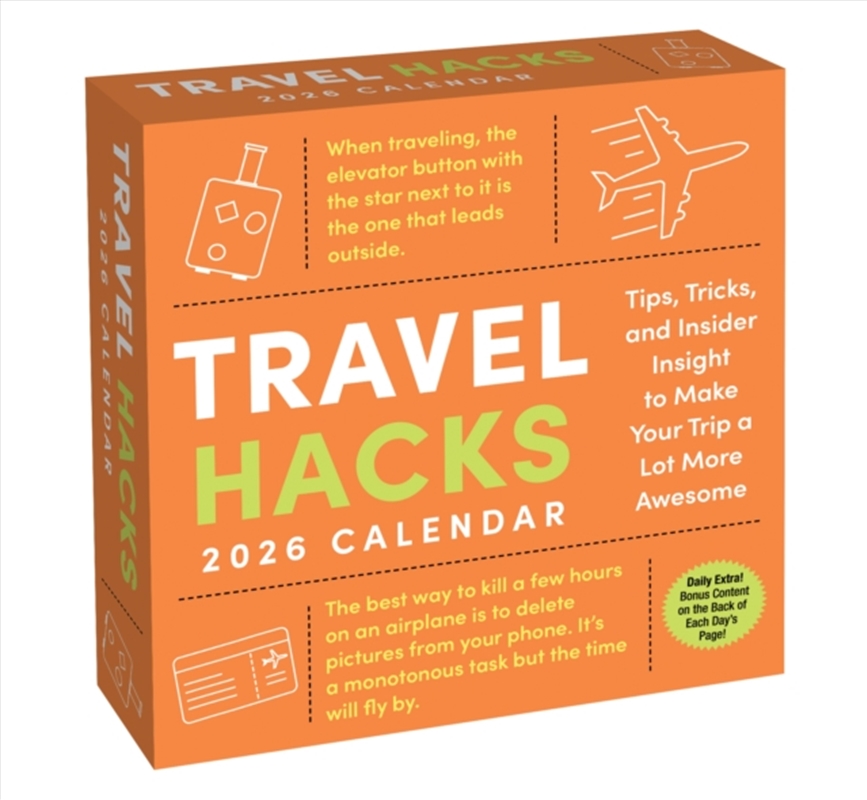 Travel Hacks 2026 Day-To-Day Calendar : Tricks To Make Your Trip More Awesome/Product Detail/Calendars & Diaries