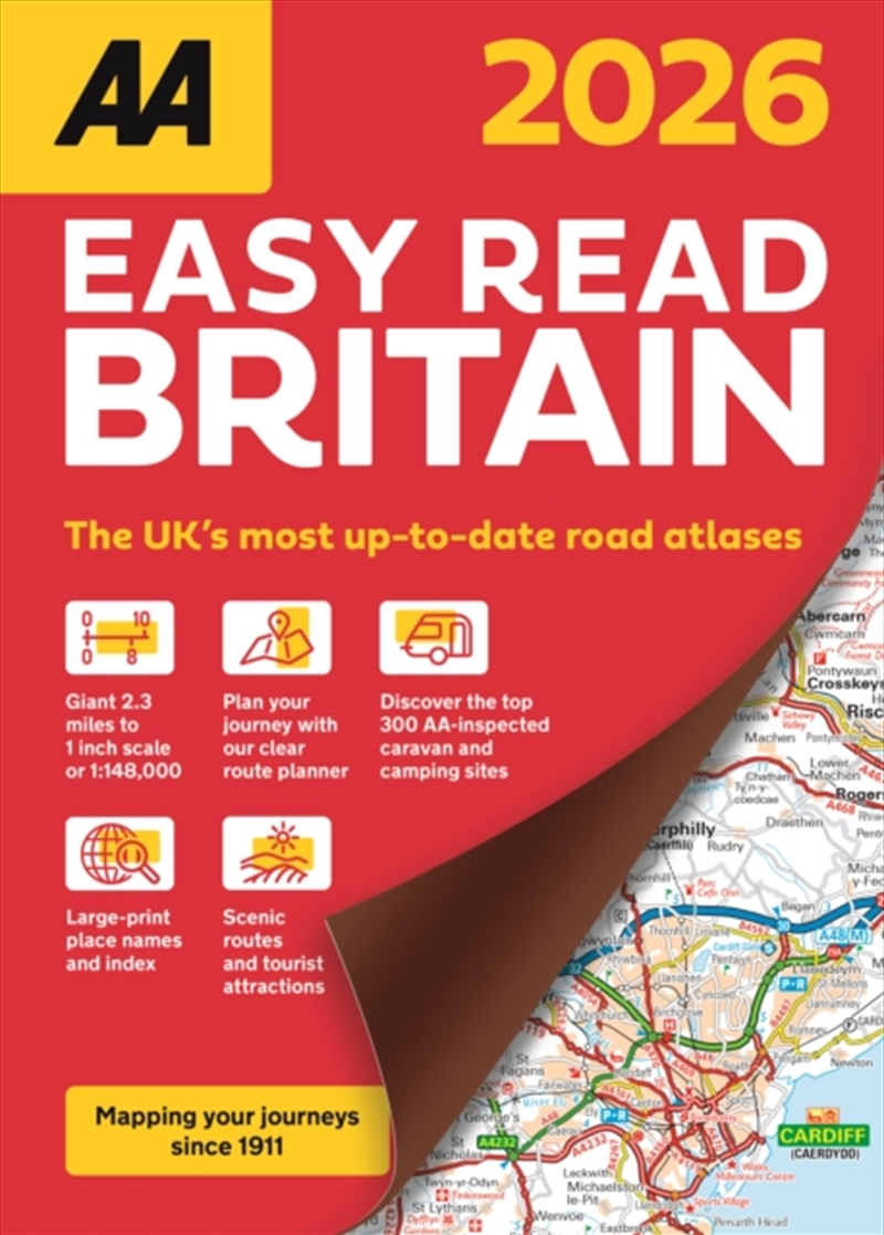 Aa Easy Read Atlas Britain 2026/Product Detail/Geography