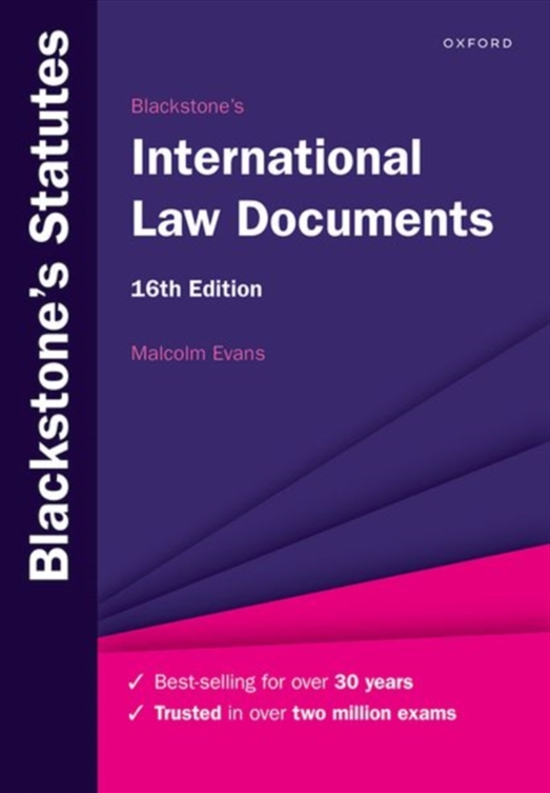 Blackstone'S International Law Documents/Product Detail/Law