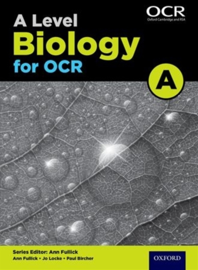 A Level Biology For Ocr A Student Book/Product Detail/Teaching