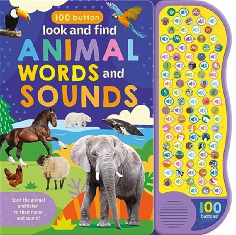 100 Button Look & Find Animal Words & Sounds/Product Detail/Kids Educational