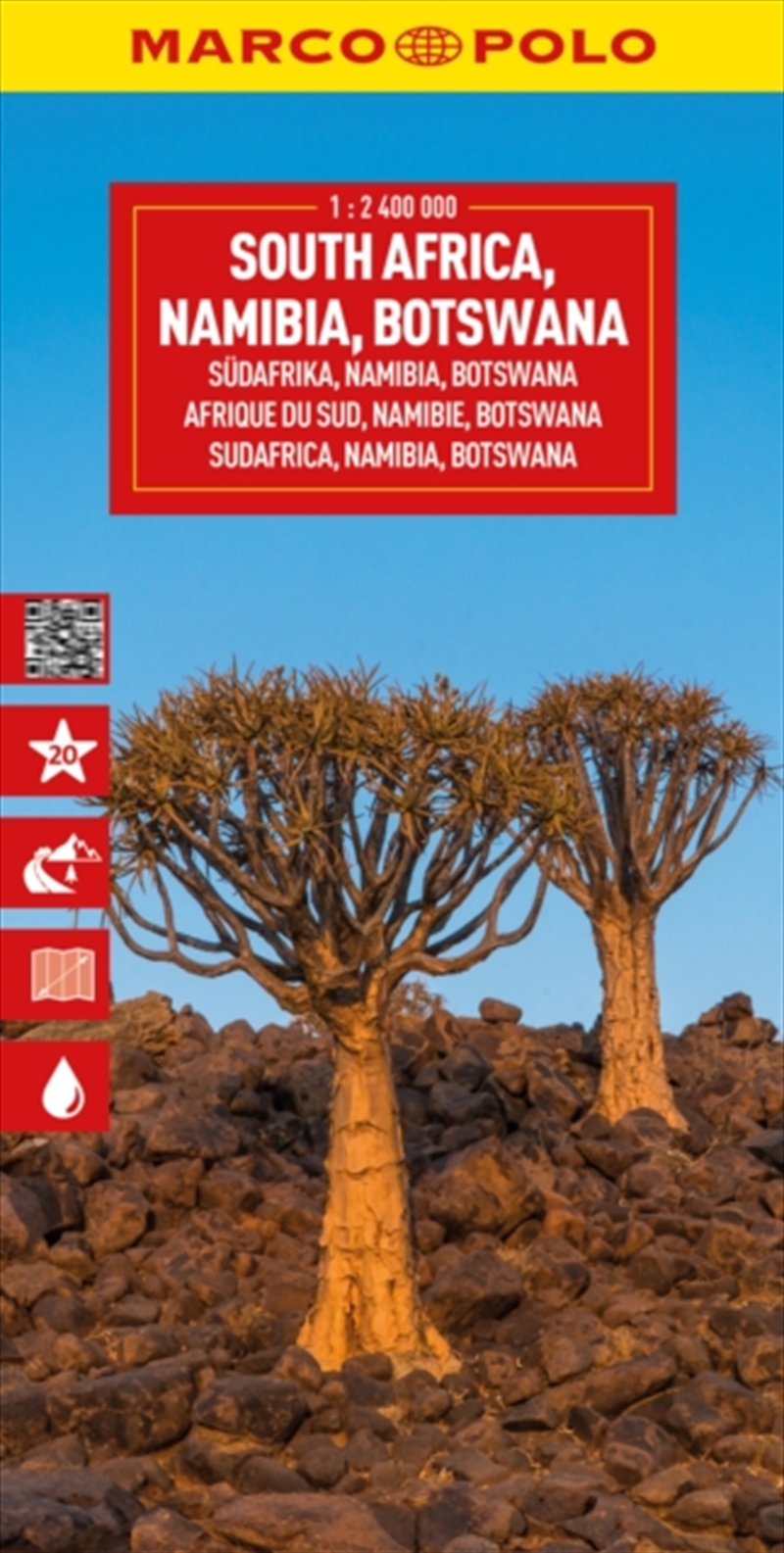South Africa, Namibia & Botswana Marco Polo Map/Product Detail/Geography