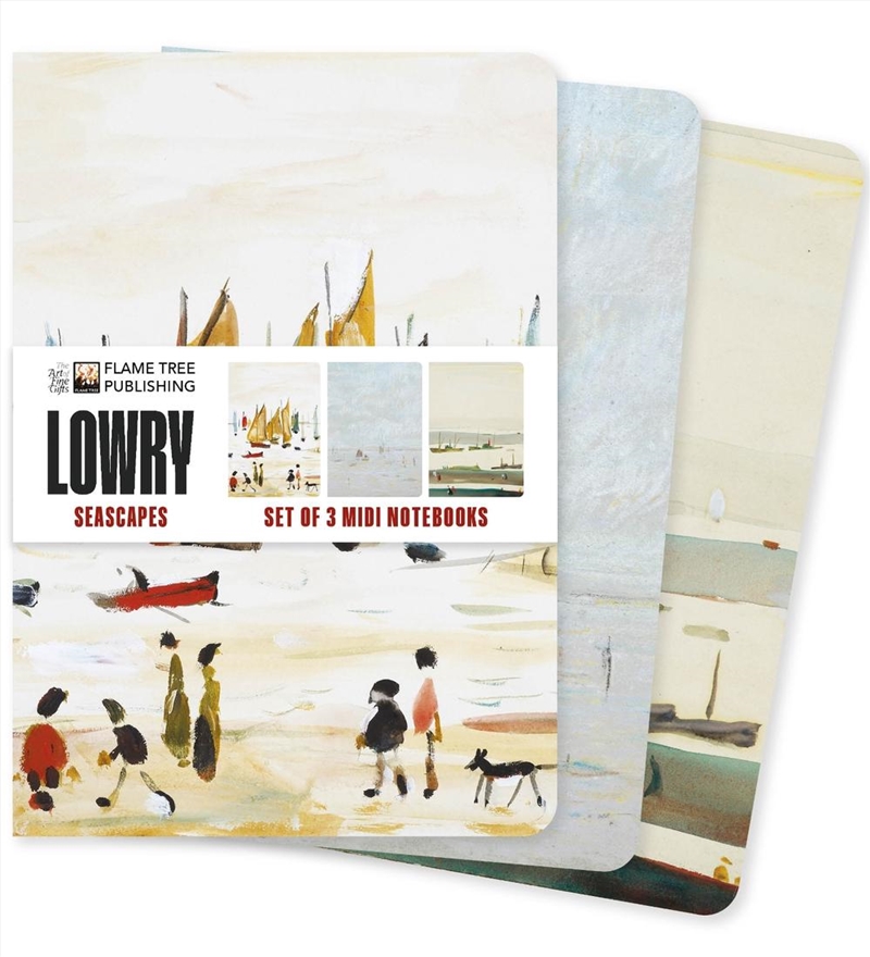 Midi Notebook Collection: L.S. Lowry; Seascapes (Set of 3)/Product Detail/Notebooks & Journals