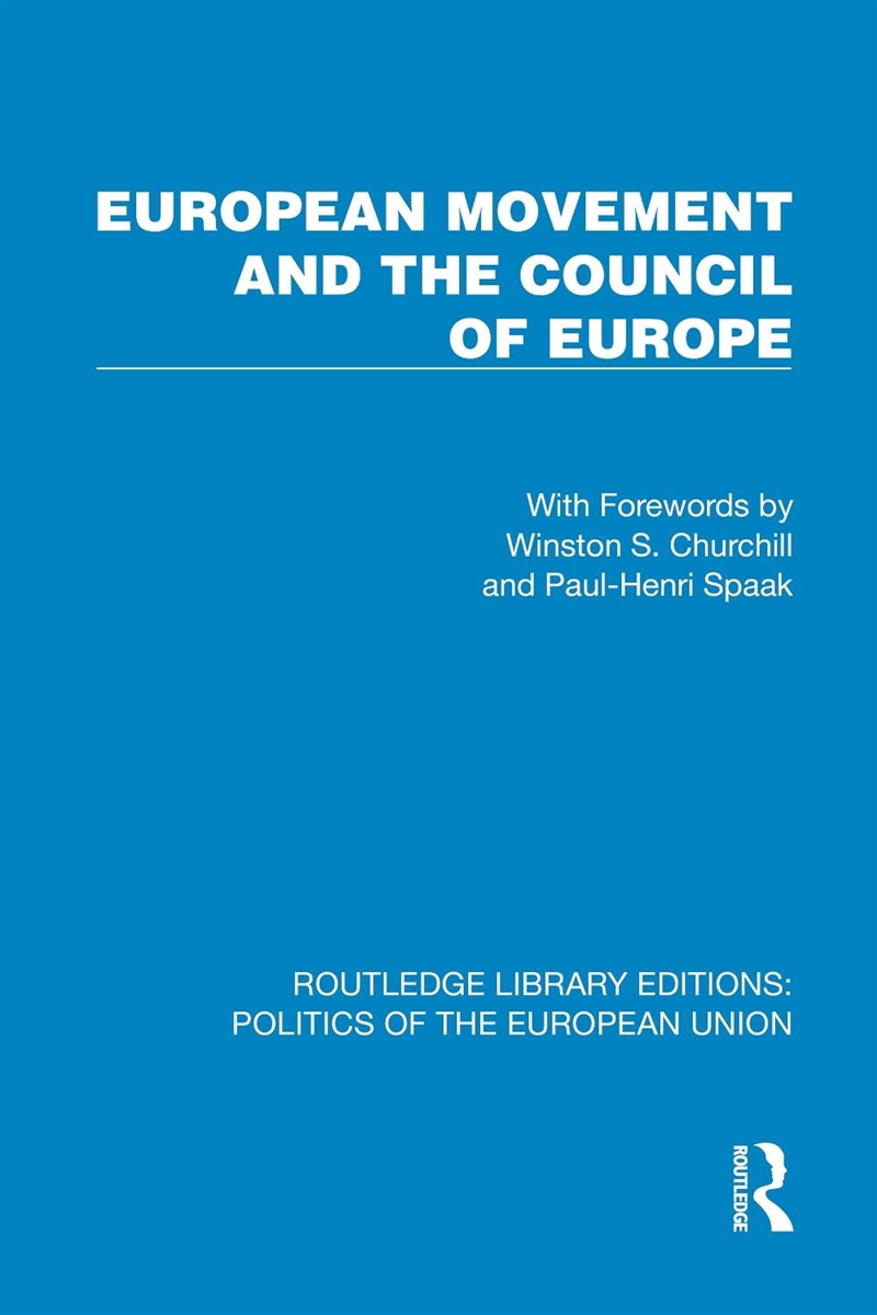 European Movement And The Council Of Europe/Product Detail/Politics & Government