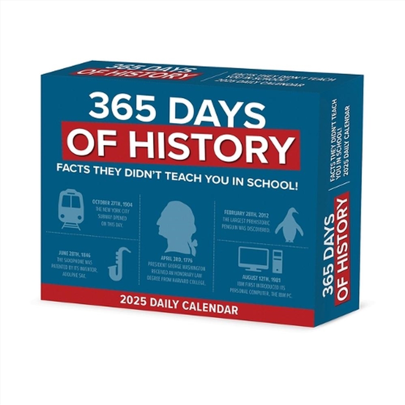 365 Days Of History 2026 5.4 X 6.2 Box Calendar/Product Detail/Calendars & Diaries