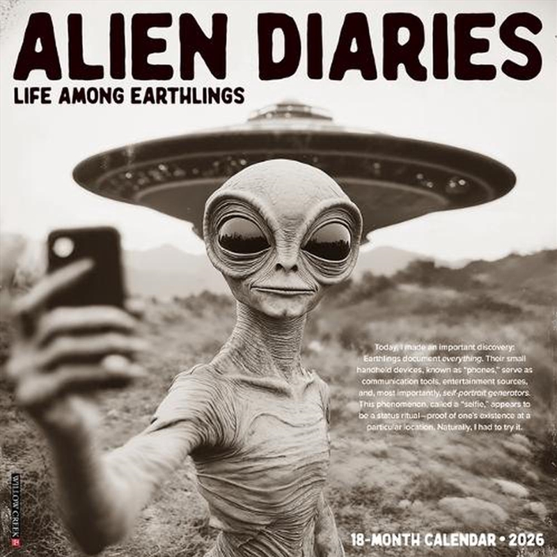 Alien Diaries 12 X 12 Wall Calendar/Product Detail/Calendars & Diaries