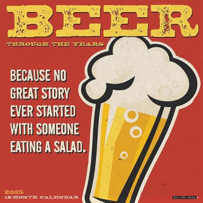 Beer--Through The Years 2026 12 X 12 Wall Calendar/Product Detail/Calendars & Diaries