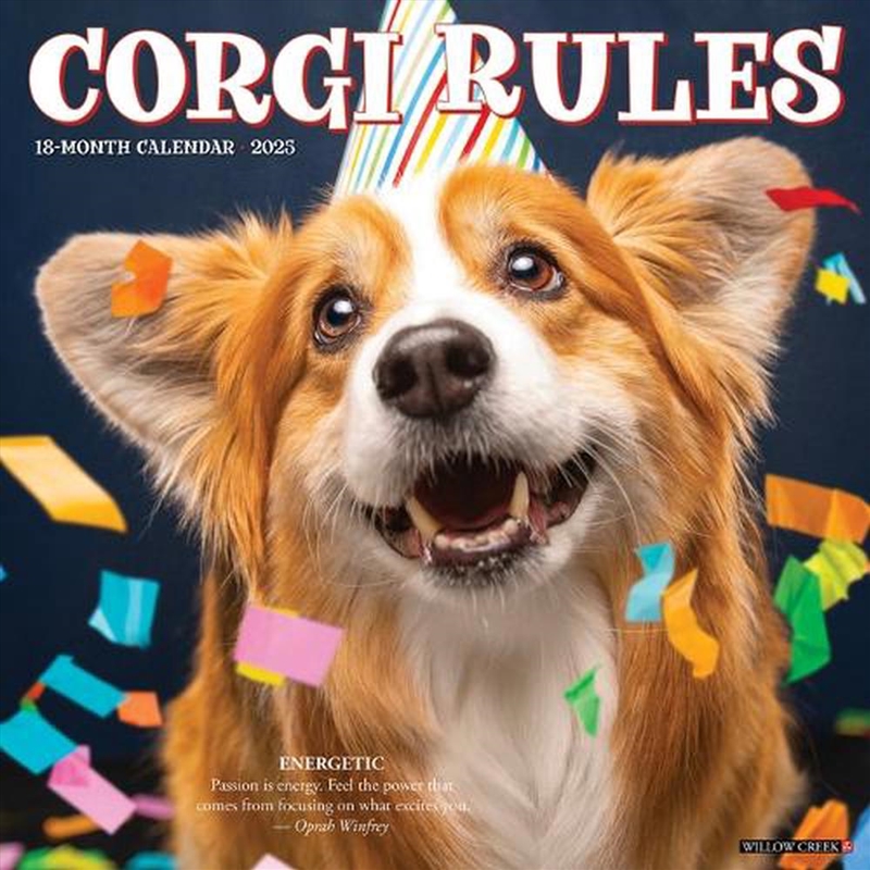 Corgi Rules 2026 12 X 12 Wall Calendar/Product Detail/Calendars & Diaries